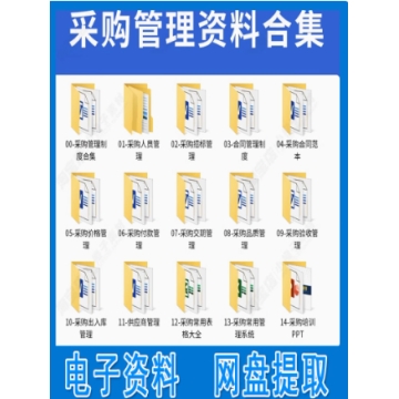 公司采购管理制度及流程采购部职责绩效考核资料采购常用表格模板